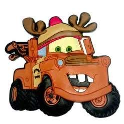 Disney Magnet - Pixar Cars - Reindeer Tow Mater - Christmas