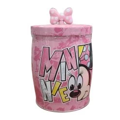 Disney Candy Tin - Minnie Mouse - Pink With Bow
