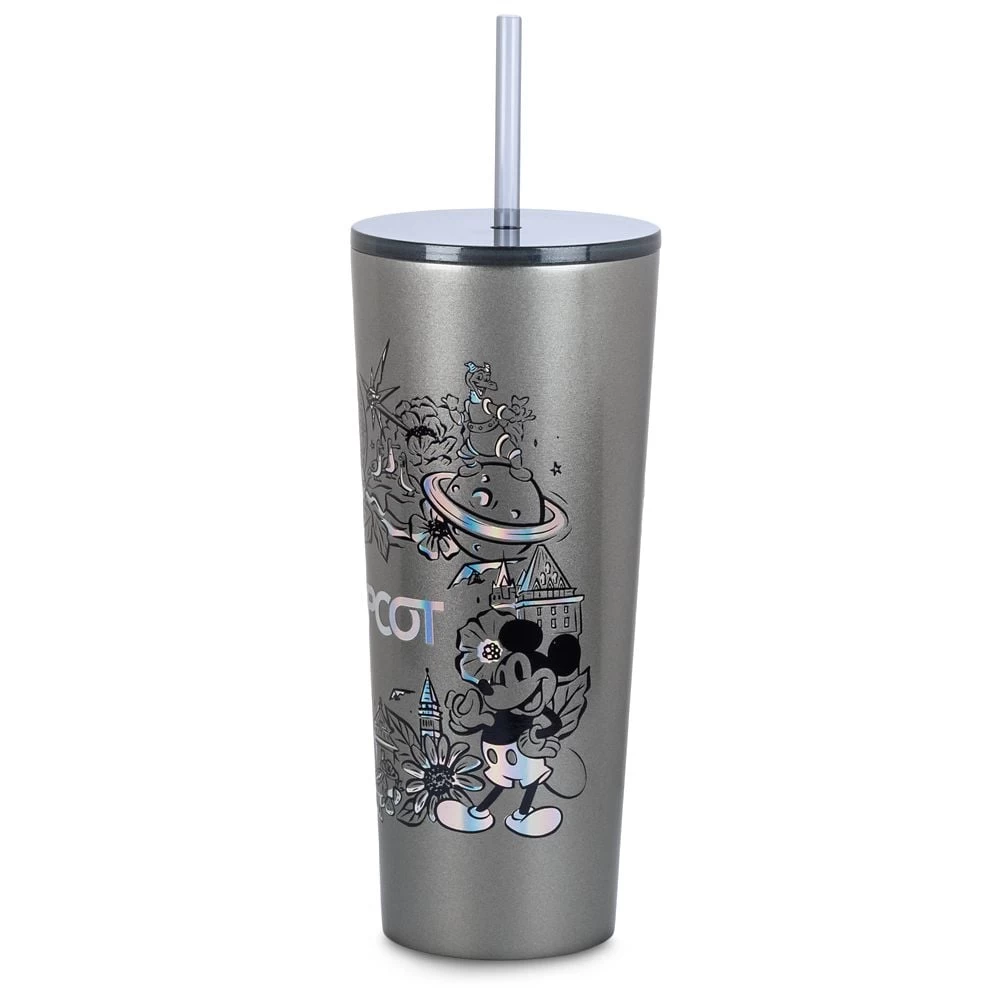 Disney Tumbler With Straw - Epcot Stainless By Starbucks 5 Disney Tumbler With Straw - Epcot Stainless By Starbucks - Image 3