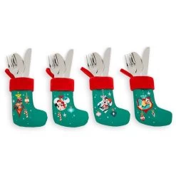 Disney Utensil Holder Set - Christmas 2023 Mickey And Friends Stockings -Cozy Corner Shop 102243s3