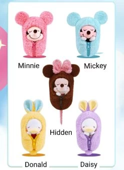 China Disney Collaboration - 52TOYS Random Secret Figure Box X Disney Character In Sleeping Bag Plush Toy