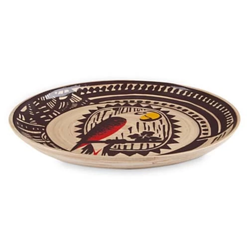 Disney Salad Plate - Magic Kingdom Enchanted Tiki Room Bamboo Plate 4 Disney Salad Plate - Magic Kingdom Enchanted Tiki Room Bamboo Plate - Image 2