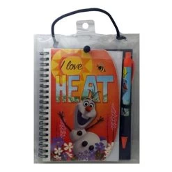Disney Keepsake Journal Book & Pen - Frozen - Olaf I Love Heat