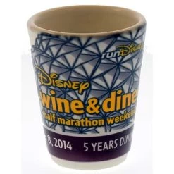 Disney Shot Glass - Wine And Dine Half Marathon Weekend 2014 -Cozy Corner Shop 29477202
