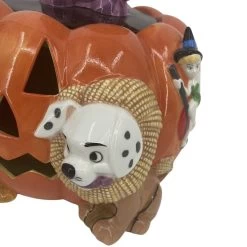 Disney Cookie Jar - Halloween Pumpkin - Sorcerer Mickey Cheshire Cat Lucky Tinker Bell -Cozy Corner Shop 3951 4