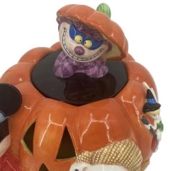 Disney Cookie Jar - Halloween Pumpkin - Sorcerer Mickey Cheshire Cat Lucky Tinker Bell -Cozy Corner Shop 3951 5