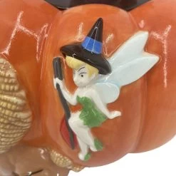 Disney Cookie Jar - Halloween Pumpkin - Sorcerer Mickey Cheshire Cat Lucky Tinker Bell -Cozy Corner Shop 3951 6