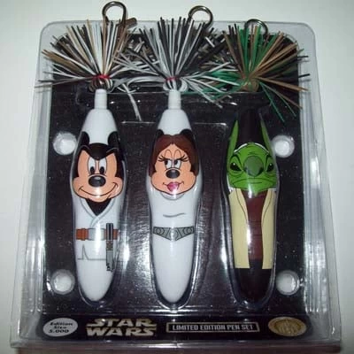 Disney Kooky Pen Set - Star Wars Weekends 2010 Jedi Force 3 Disney Kooky Pen Set - Star Wars Weekends 2010 Jedi Force