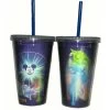 Disney Tumbler With Straw - World Of Color Disney California Adventure 2 Disney Tumbler With Straw - World Of Color Disney California Adventure -Cozy Corner Shop 400005633522