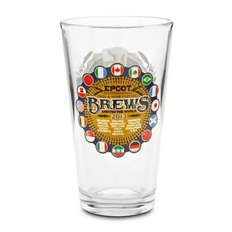 Disney Pint Glass - Food & Wine Festival 2013 - Brews Around The World 4 Disney Pint Glass - Food & Wine Festival 2013 - Brews Around The World - Image 2