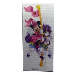 Disney Bookmark - Minnie And Carousel Horse