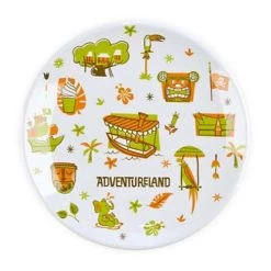 Disney Dessert Plate - Magic Kingdom Map - Adventureland 7''