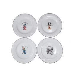 Disney Dessert Plates - Mickey's Great Moments - 4pc. Set