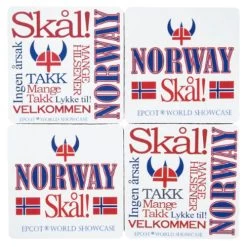 Disney Coasters - Set Of Four - Norway