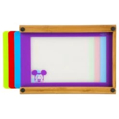 Disney Cutting Board - Bamboo With 4 Mickey Face Sheets 5 Disney Cutting Board - Bamboo With 4 Mickey Face Sheets -Cozy Corner Shop 46403 1
