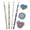 Disney Pencils & Erasers Set- Mickey Mouse Paisely -Cozy Corner Shop 50647