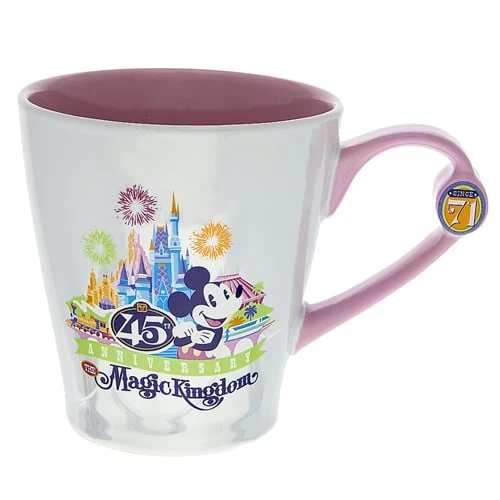 Disney Coffee Cup - Mickey Magic Kingdom 45th Anniversary - White 3 Disney Coffee Cup - Mickey Magic Kingdom 45th Anniversary - White