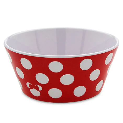 Disney Plastic Bowl - Minnie Dot Bowl 3 Disney Plastic Bowl - Minnie Dot Bowl