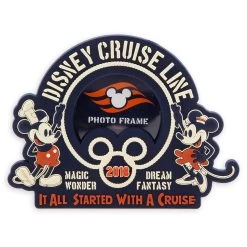 Disney Photo Frame Magnet - 2018 Cruise Line - Steamboat Willie