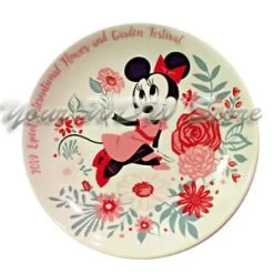 Disney Mini Plate - 2019 Epcot Flower And Garden Festival Minnie Blooms
