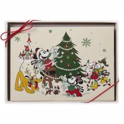 Disney Holiday Greeting Cards - Mickey Mouse & Friends - Yuletide Farmhouse -Cozy Corner Shop 78374 2s