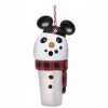 Disney Tumbler Cup W/ Straw - Mouseketeer Snowman - Light Up -Cozy Corner Shop 78564 1s