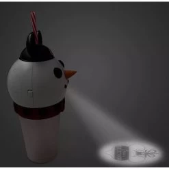 Disney Tumbler Cup W/ Straw - Mouseketeer Snowman - Light Up -Cozy Corner Shop 78564 3s