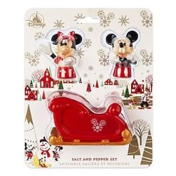 Disney Salt And Pepper Shaker Set - Mickey And Minnie Mouse Holiday Sleigh -Cozy Corner Shop 79562 s8