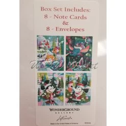 Disney WonderGround Card Set - Jeff Granito - Holiday 8 Cards And Envelopes -Cozy Corner Shop 80611 2