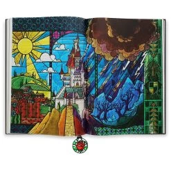 Disney Storybook Replica Journal - Beauty And The Beast Stained Glass Window -Cozy Corner Shop 83711 s3