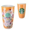 Disney Ceramic Travel Tumbler - Starbucks Park Map - Epcot -Cozy Corner Shop 85484 s1