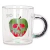Disney Glass Mug W/ Confetti Handle - Snow White - Poison Apple - Just One Bite -Cozy Corner Shop 87733 s1