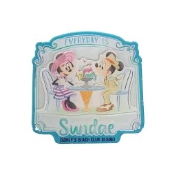 Disney Magnet - Beach Club Mickey Minnie Everyday Is Sundae