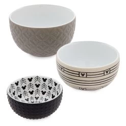 Disney Nesting Bowl Set - Mickey Mouse Homestead - Black