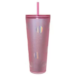 Disney Tumbler With Straw - Starbucks Walt Disney World Mickey Pink Polka Dot -Cozy Corner Shop 97171s3