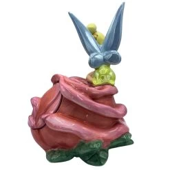 Disney Cookie Jar - Tinker Bell On Rose - RETIRED -Cozy Corner Shop 99676 2